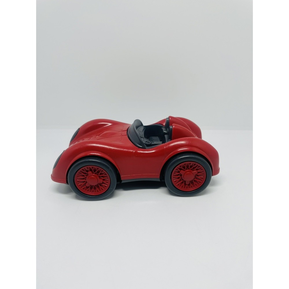 Vintage Green Toys Red Race Car Toy Made In USA Antique Race Car